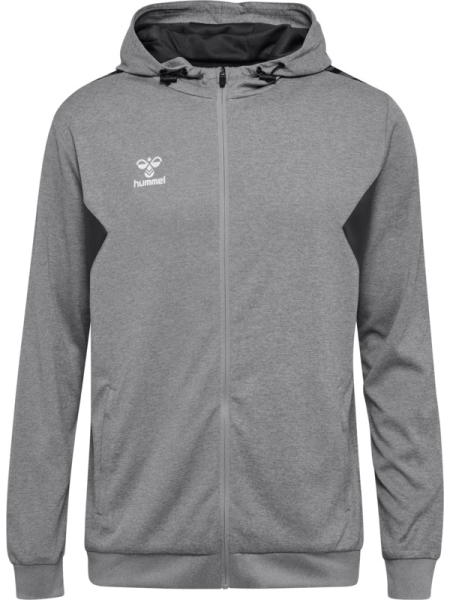 Hummel Authentic Zip Hoodie - Grey melange